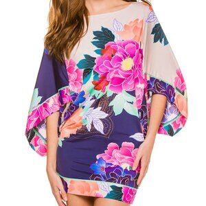 NWT Trina Turk Opulent Oasis Tunic Cover Up Dress XS